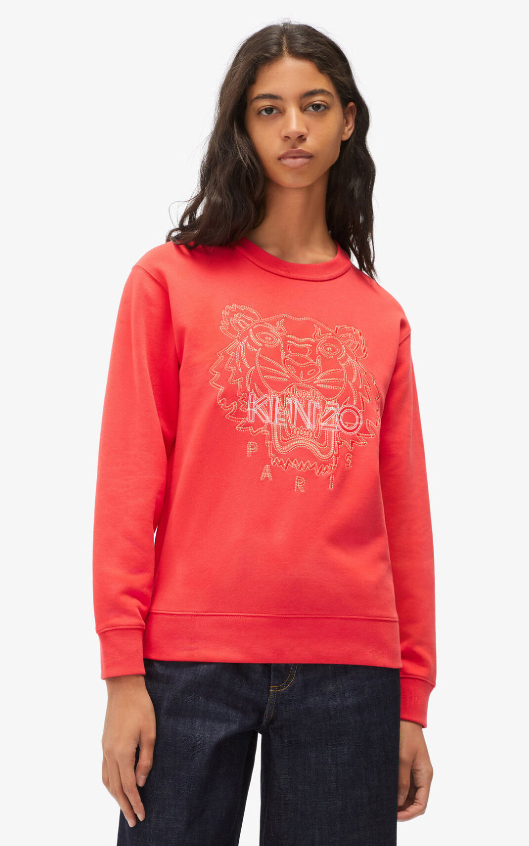 Sudadera Kenzo Tiger Mujer Rojas OTW483915